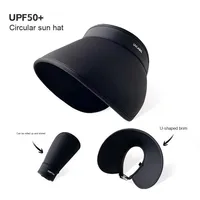 Chapeaux de soleil pour femmes Summer UV Protection Wide Brim Visor Hat Full Face Coverage Outdoor Cycling Visor Cap