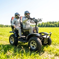 Quad électrique tout-terrain 4x4 6000W 60V avec 2 sièges, vente directe d'usine
