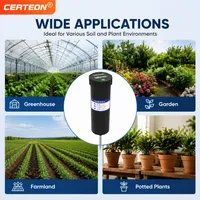 Testeur numérique de sol jardin avec pH EC conductivité humidité température écran LCD capteur batterie pour plantes