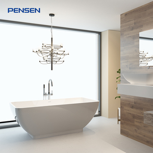 Modern Design White Stone Resin Bathtub