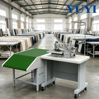 Machine à coudre multi-aiguilles à alimentation synchrone certifiée CE, améliore l'efficacité de la couture de rideaux, garantie 1 an et entretien à vie