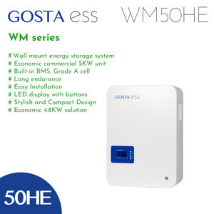 GOSTA WM50HE 100AH 5KWH stoccaggio di energia economica a parete parete di potenza powerwall ess Prismatic batteria - Product Image 5