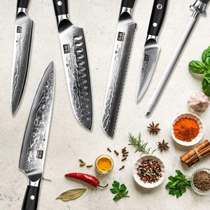 <span class=keywords><strong>SHAN</strong></span> <span class=keywords><strong>ZU</strong></span> 7 pièces ensemble <span class=keywords><strong>de</strong></span> <span class=keywords><strong>couteaux</strong></span> <span class=keywords><strong>de</strong></span> cuisine damas <span class=keywords><strong>Chef</strong></span> tranchage utilitaire couteau d'office japonais VG10 <span class=keywords><strong>couteaux</strong></span> <span class=keywords><strong>Santoku</strong></span> avec aiguiseur - Product Image 4