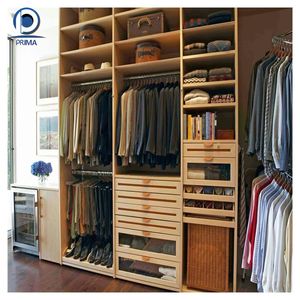 PRIMA <span class=keywords><strong>Dressing</strong></span> Room <span class=keywords><strong>en</strong></span> bois <span class=keywords><strong>massif</strong></span> europé<span class=keywords><strong>en</strong></span> antique sur mesure avec rangement à tiroirs - Product Image 1