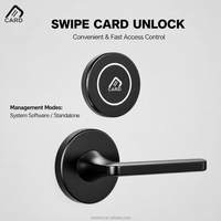 Cerradura de Puerta de Aluminio Multiusos Compatible con Cloud, Acero/Latón LF&HF, Gestión de Sistema/Funcionamiento Autónomo para Uso Residencial y Hotelero