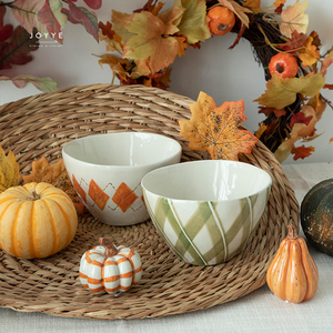 JOYYE Ceramic Theme <strong>Dinnware</strong> Custom Design Wholesale Unique Under Glazed Hand Painted Ceramic Stoneware Bowls - Product Image 1