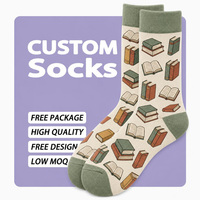 Chaussettes amusantes personnalisées OEM ODM à haute élasticité et ajustement confortable, prêtes à l'exportation, pour un usage quotidien tendance