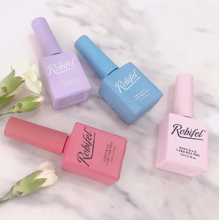 Robifel nail wholesale top luxury uv nail polish four bottles design Korean gel set of 100 colors