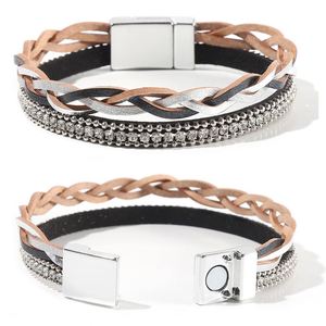 Beach <b>Leather</b> <b>Bracelet</b> Gold Supplier Rust Proof Material Holiday Gift for Women Two-tone Finish - Product Image 3