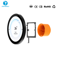 Écran tactile rond IPS personnalisable de 4 pouces / 5 pouces avec RJ45 POE Ethernet pour le contrôle de la maison intelligente