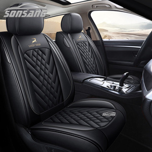 SONSANG Full Set Leather Universal Car <strong>Seat</strong> <strong>Cover</strong> for <strong>Mini</strong> M3-Waterproof Luxury All-Season - Product Image 3