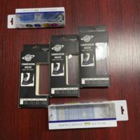 Boîte d'emballage en plastique PVC transparent personnalisée, type clamshell, double blister, pour chaussettes