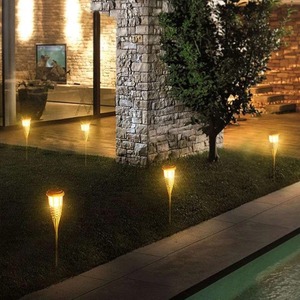 Luces Solares LED con Forma de Antorcha, Lámpara de Bambú de Simulación, Impermeable, Decoración de Jardín, Lámparas de Suelo para Exteriores, Césped, Camino, Patio - Product Image 3