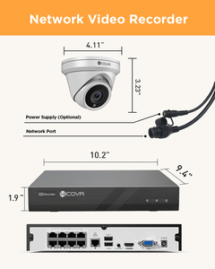 Sistema de Cámaras <span class=keywords><strong>IP</strong></span> PoE de 16 Canales y 5MP, Kit NVR de 4TB, 16 Cámaras Tipo Torreta para Exteriores IP67 con Micrófono, Detección por IA, Visión Remota, Vigilancia CCTV - Product Image 6