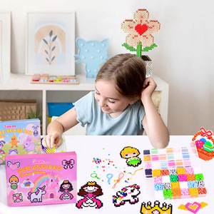 Perles Hama en EVA en gros, 48 couleurs, écologiques, unisexe, à repasser, DIY, perles Perler, jouets éducatifs JLT pour enfants de 5 à 7 ans - Product Image 3