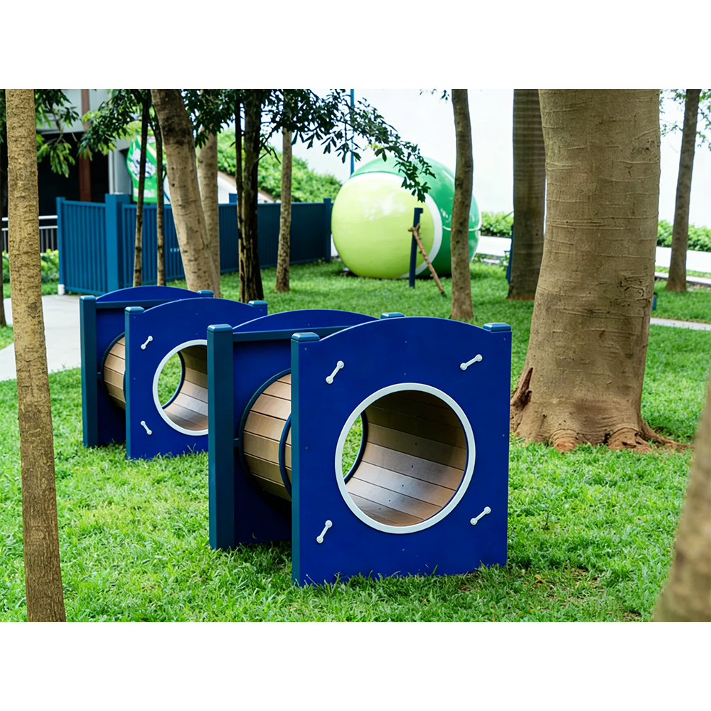 Tunnel bleu pour animaux de compagnie