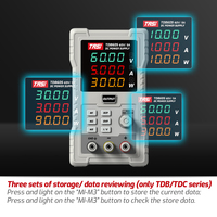 Fuente de Alimentación de CC Ajustable de la Serie TASI TDA, 30V 10A, 60V 5A, 100V 3A, Alta Precisión, 4 Dígitos, Fuente de Alimentación Variable para Laboratorio, CE