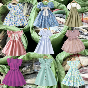 Vestidos para Niñas al por Mayor de Fábrica, Ropa Infantil de 2 a 12 Años, Ropa Usada de Verano, Ropa de Bebé, Entrega Aleatoria de Vestidos para Niñas - Product Image 1