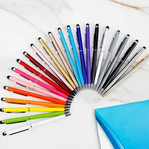 LISEN sıcak satmak ucuz otel hediye çok renkler stylus dokunmatik ekran tükenmez kalem ince küçük düğün hediye kalem
