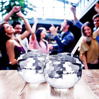 Vaso Brillante Novedoso de 20oz, Electrochapado Multicolor, para Despedidas de Soltera, Discotecas, Eventos Brillantes, Regalo, Recipientes para Bebidas