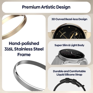 Dropshipping Zeblaze <span class=keywords><strong>GTR</strong></span> <span class=keywords><strong>3</strong></span> <span class=keywords><strong>Pro</strong></span> 1,43 pulgadas AMOLED llamada de voz serie de reloj inteligente para hombres pulsera Android de acero inoxidable - Product Image 2