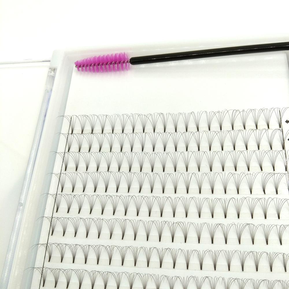 Большие пушистые декоративные очки Bloom для наращивания ресниц, термоклейкие готовые веерные ресницы 6D