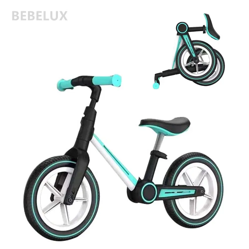BEBELUX12インチ幼児用スライディングバイクキッズフットプッシュバランスバイクアルミニウム合金フレームベビーバランスバイク2〜6歳用