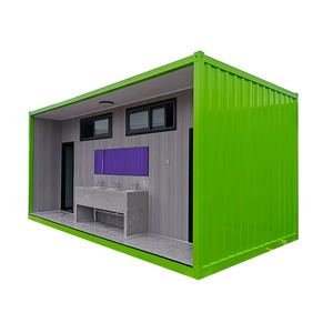 Conteneur de toilettes portables 20 pieds, design industriel écologique pour chantier et usage extérieur - Product Image 1