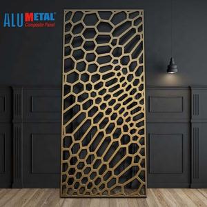 Panneau composite en aluminium découpé au laser de conception moderne Panneau perforé ondulé ignifuge - Product Image 3