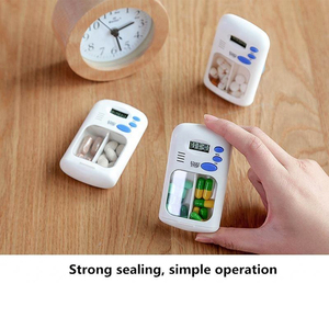 Vente chaude nouveau stockage et distributeur de médicaments électroniques, boîte à pilules de minuterie de rappel intelligente à double couche portable - Product Image 6