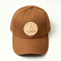 Écussons ronds personnalisés en cuir véritable double face, étiquettes écologiques pour chapeaux et vêtements, accessoires de couture, vente en gros OEM