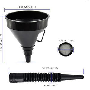 Venda quente Wanxia LD-02 Custom plástico 130MM carro óleo funil com cor personalizada - Product Image 4