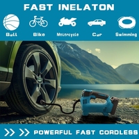 Pompe à air électrique sans fil haute pression 21V portable, mini gonfleur de pneus de voiture, directement du fabricant