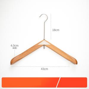 Wholesalers Custom Logo Natural Non Slip Laminated Coat <b>Hanger</b> With Clips Luxury Premium Wood <b>Hangers</b> for Clothes Wardrobe - Product Image 2