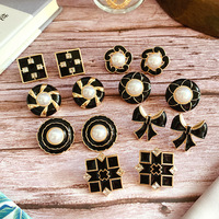 Boucles d'oreilles dorées de luxe pour femmes, vintage avec pierre précieuse, creoles fantaisie, chic, 2021