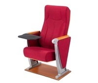 Chaise pliante moderne en acier inoxydable ML avec rembourrage en éponge pour usage intérieur, salles de conférence, auditoriums et hôtels