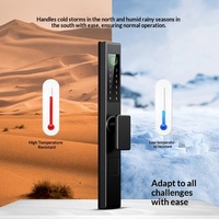 Cerradura Inteligente para Puerta Cilíndrica Clase C con Huella Dactilar Biométrica, Contraseña, Control por Aplicación, Impermeable, para Hogar, Oficina, Puerta Exterior