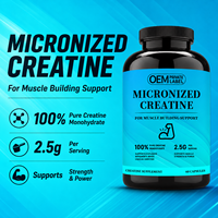 Capsules de Créatine Monohydrate Micronisée OEM 2,5g par Portion Nutrition Sportive Force Musculaire et Performance