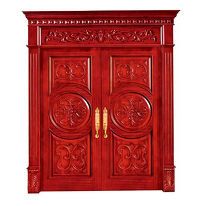 Porte extérieure en bois de teck, Design moderne, pour intérieur et extérieur, robuste, Double conception - Product Image 2