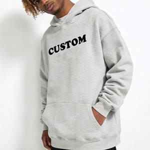 Sudadera con Capucha de Invierno Impermeable, Tejida, 100% Algodón, con Logotipo Personalizado Bordado, Talla Grande, con Bolsillo, Venta al Por Mayor - Product Image 4