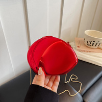 Sac bandoulière mignon en acrylique brillant en forme de coquille, couleur bonbon, pour femme, pour rouge à lèvres et clés, petit sac à main