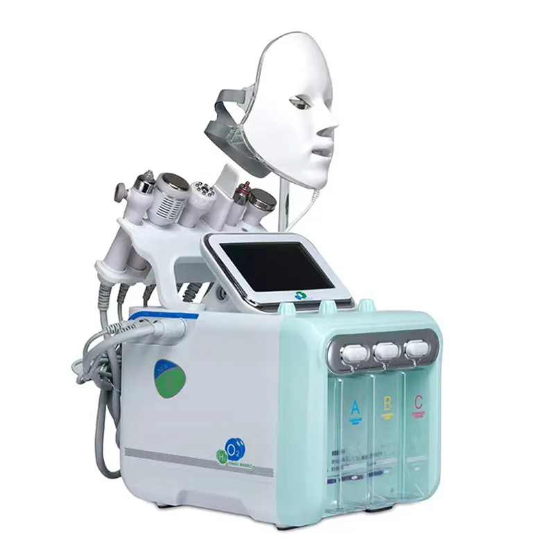 Многофункциональная машина для микродермабразии 7 в 1, аппарат для глубокого очищения лица для ухода за кожей лица для салона и домашнего использования