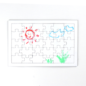 Bảng Vẽ Màu Trắng Bảng Vẽ Graffiti Giáo Dục Đồ Chơi Cho Trẻ Em Trẻ Em Câu Đố Trống DIY Craft Jigsaw <span class=keywords><strong>Puzzle</strong></span> - Product Image 6