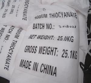 Suministro de Fábrica: Tiocianato de Sodio en Polvo (CAS 540-72-7) en Bolsas de 25 kg para la Venta - Product Image 1