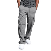 Pantalon cargo décontracté à taille élastique de haute qualité pour hommes salopette imperméable multi-poches velours côtelé Fitness Street gratuit disponible
