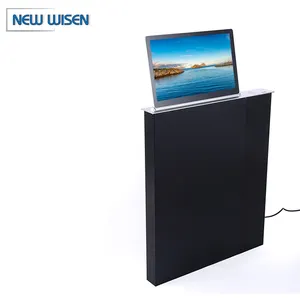 17.3inch Video Conference System Smart Electric LCD Monitor Lift/Touch Pop Up Flip Up Motorize Conference Table LCD Monitor Lift