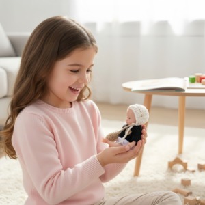 Bambola Reborn Neonata da 15 Cm (6 Pollici) Addormentata, Corpo Morbido in Silicone, Pelle Realistica 3D con Vene Visibili, Fatta a Mano, <span class=keywords><strong>Tuti</strong></span> - Product Image 4