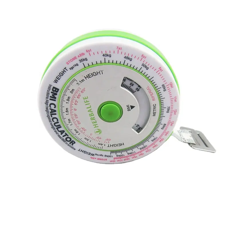 BMI Body Mass Index Tape Measure 200cm Calculator Muscle Rule Tape Measuring Gauging Tools BMI Tape