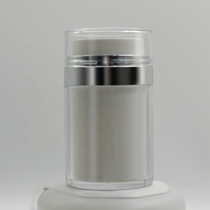 Botella Dispensadora de Bomba de Presión Sin Aire de 15 ml, 30 ml, 50 ml, Plateada/Dorada, Frascos de Plástico PP con Carcasa Transparente de AS, Gran Venta - Product Image 2