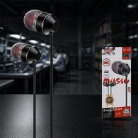 HiFi Stereo Bass Dalam 3.5mm Berkabel In-Ear IPX6 Tahan Air untuk Olahraga dengan Mikrofon untuk Ponsel Earphone Earbud Headphone Headset